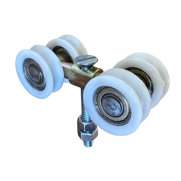 1150 Roldana quadrupla para porta camarão usada no trilho DS832