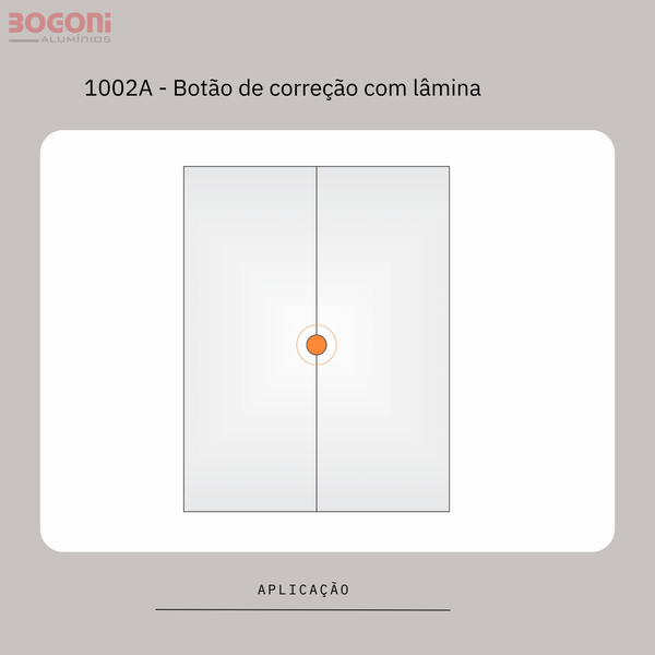 1002A ou 1002L Botão de correção com lâmina
